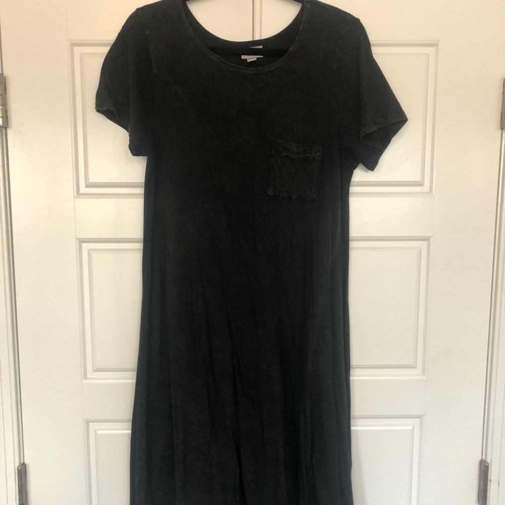 LuLaRoe Carly dress- black acid wash